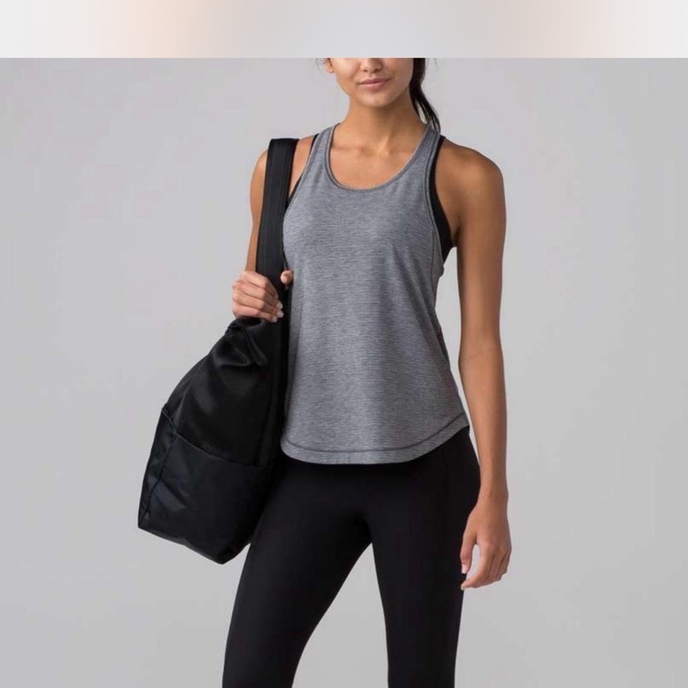 Lululemon Long Distance Tank Heathered Gray Small